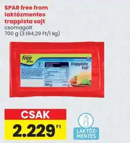 Spar SPAR free from laktózmentes trappista sajt ajánlat