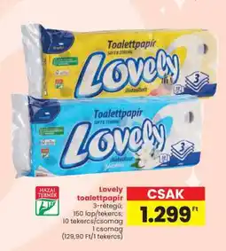Spar Lovely toalettpapír ajánlat