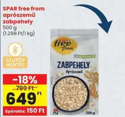 Spar SPAR free from aprószemű zabpehely ajánlat