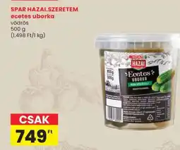 Spar SPAR HAZAI.SZERETEM ecetes uborka ajánlat