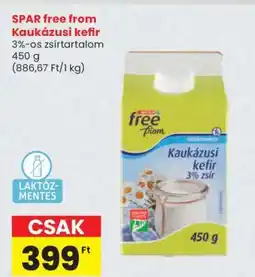 Spar SPAR free from Kaukázusi kefir ajánlat