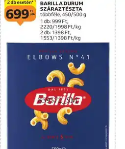 Auchan BARILLA DURUM SZÁRAZTÉSZTA ajánlat