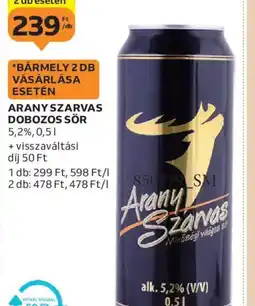 Auchan ARANY SZARVAS DOBOZOS SÖR ajánlat