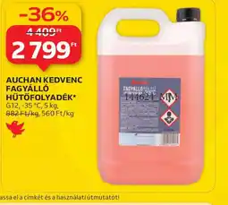 Auchan AUCHAN KEDVENC FAGYÁLL HŰTŐFOLYADÉK ajánlat