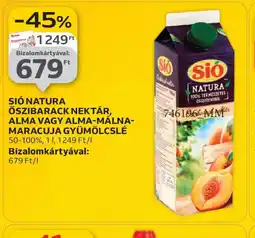 Auchan SI NATURA GYÜMÖLCSLÉ ajánlat
