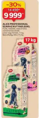 Auchan ALICE PROFESSIONAL SZÁRAZ KUTYAELEDEL ajánlat