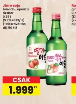 Interspar Jinro soju ajánlat