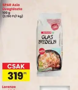 Interspar SPAR Asia Üvegtészta ajánlat