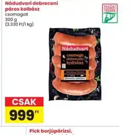 Interspar NÁDUDVARI debreceni kolbász ajánlat