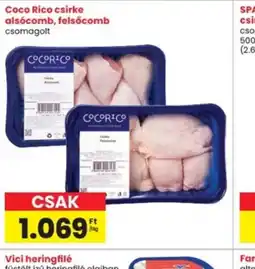Interspar Coco Rico csirke alscomb, felsőcomb ajánlat
