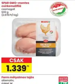 Interspar SPAR GMO-mentes csirkemellfilé ajánlat