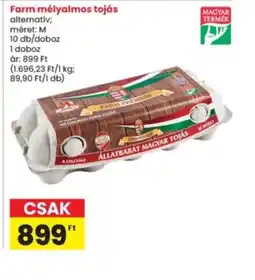 Interspar Farm mélyalmos tojás ajánlat
