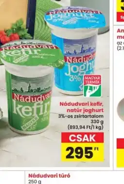 Interspar Nádudvari kefir, natúr joghurt ajánlat