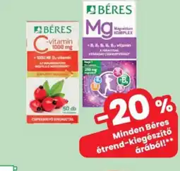 Interspar BÉRES étrend-kiegészítő ajánlat