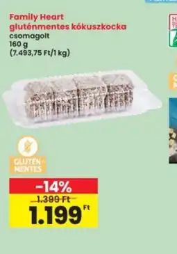 Interspar Family Heart gluténmentes kkusz kocka ajánlat