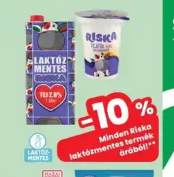 Interspar RISKA laktzmentes termékek ajánlat