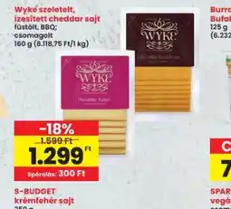 Interspar Wyke szeletelt cheddar sajt ajánlat