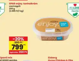 Interspar SPAR enjoy. tonhalkrém ajánlat