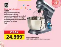 Interspar SIMPEX Konyhai robotgép ajánlat