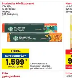 Interspar Starbucks kávékapszula ajánlat