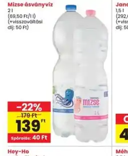 Interspar Mizse ásványvíz ajánlat