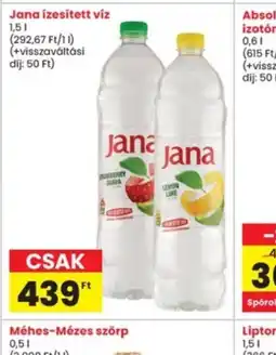 Interspar Jana ízesített víz ajánlat