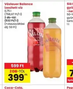 Interspar Vöslauer Balance ízesített víz ajánlat