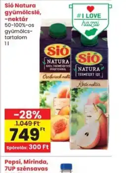 Interspar Si Natura gyümölcslé ajánlat
