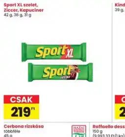 Interspar Sport XL szelet ajánlat