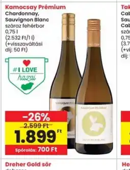 Interspar Komocsay Prémium Fehérbor ajánlat