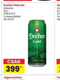 Interspar Dreher Gold sör ajánlat
