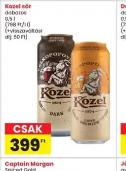 Interspar Kozel sör ajánlat