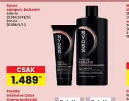 Interspar Syoss sampon, balzsam ajánlat