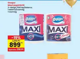 Interspar Ooops! Maxi papírtörlő ajánlat
