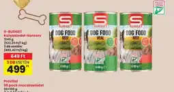 Interspar S-BUDGET kutyaeledel-konzerv ajánlat