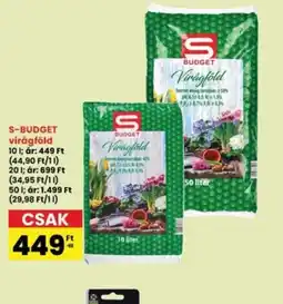 Interspar S-BUDGET Virágföld ajánlat