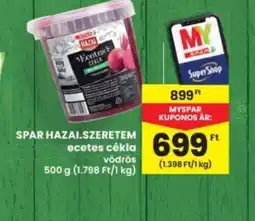 Interspar SPAR HAZAI.SZERETEM ecetes cékla ajánlat