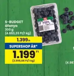 Interspar S-BUDGET áfonya ajánlat