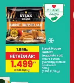 Interspar Steak House rántott trappista sajt ajánlat