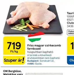 Tesco Friss magyar csirkecomb ajánlat