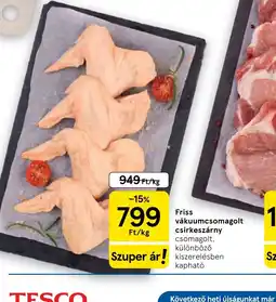 Tesco Friss csirkeszárny ajánlat