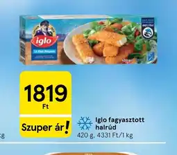 Tesco Iglo fagyasztott halrúd ajánlat