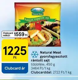 Tesco Natural Meat rántott sajt ajánlat