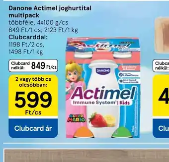 Tesco Danone Actimel joghurtital ajánlat