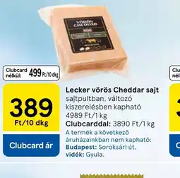 Tesco Leker vörös Cheddar sajt ajánlat