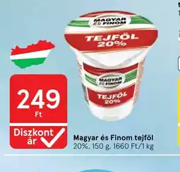 Tesco Magyar és Finom tejföl ajánlat