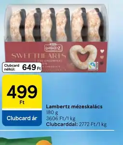 Tesco Lambertz mézeskalács ajánlat