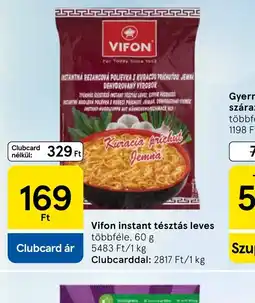 Tesco VIFON Instant tésztás leves ajánlat