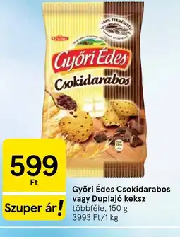 Tesco Győri Édes Csokidarabos keksz ajánlat