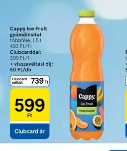 Tesco Cappy Ice Fruit gyümölcsital ajánlat